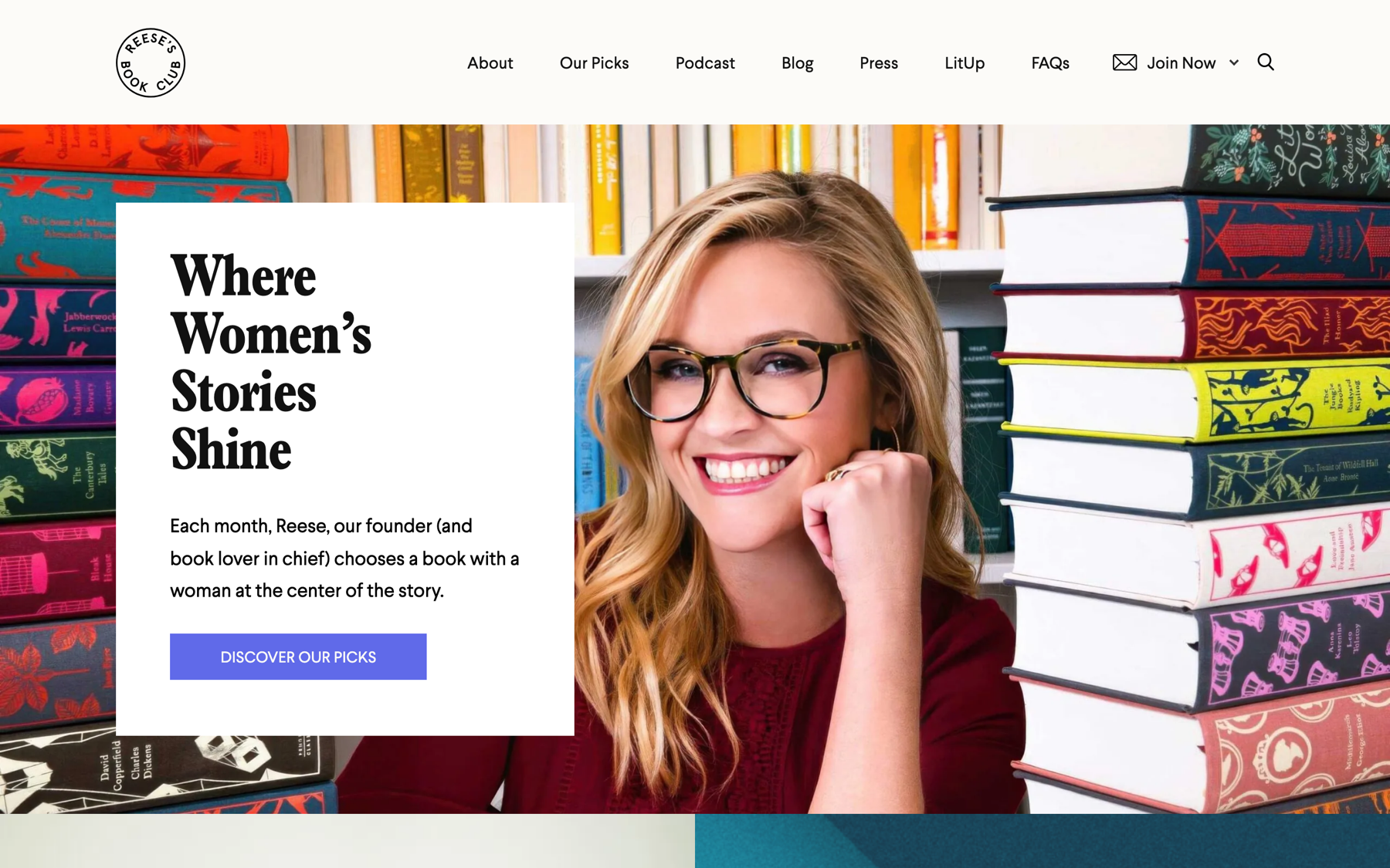Reese’s Book Club screenshot